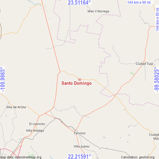 Santo Domingo on map