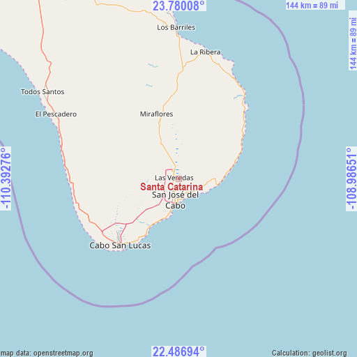 Santa Catarina on map