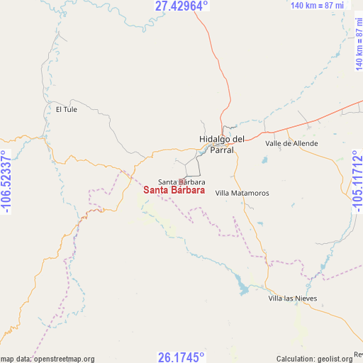 Santa Bárbara on map
