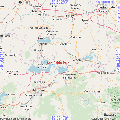 San Pablo Pejo on map