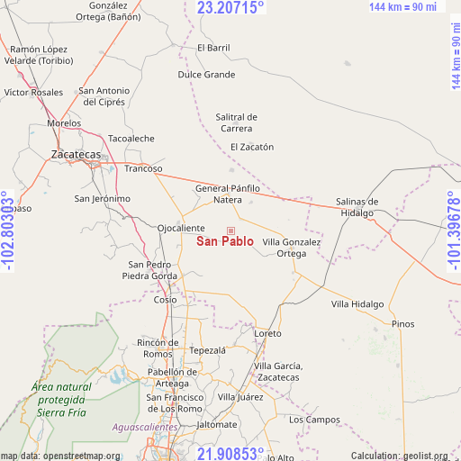 San Pablo on map