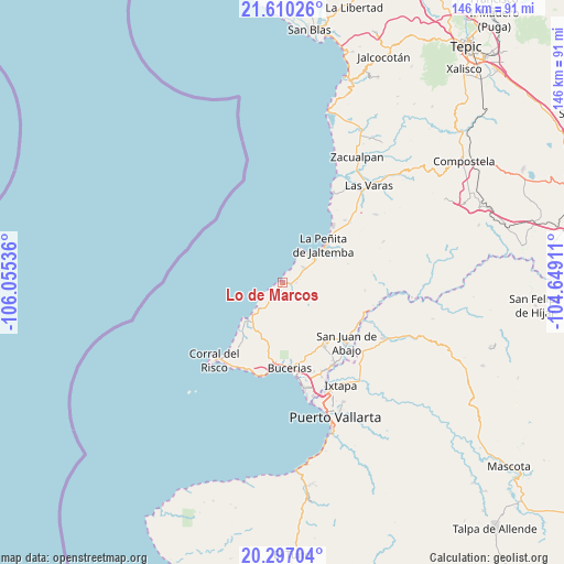 Lo de Marcos on map