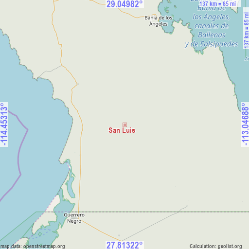 San Luis on map