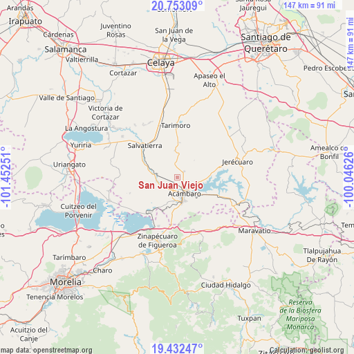 San Juan Viejo on map