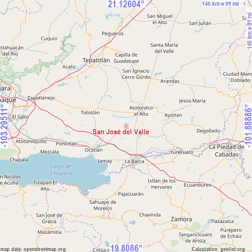 San José del Valle on map