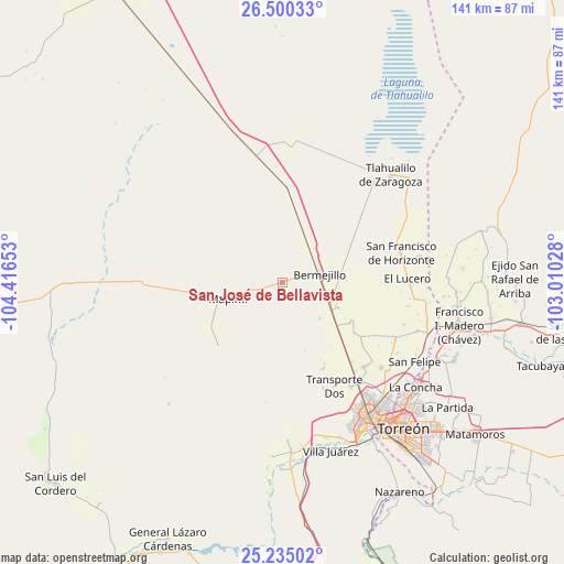 San José de Bellavista on map