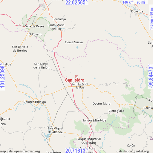 San Isidro on map