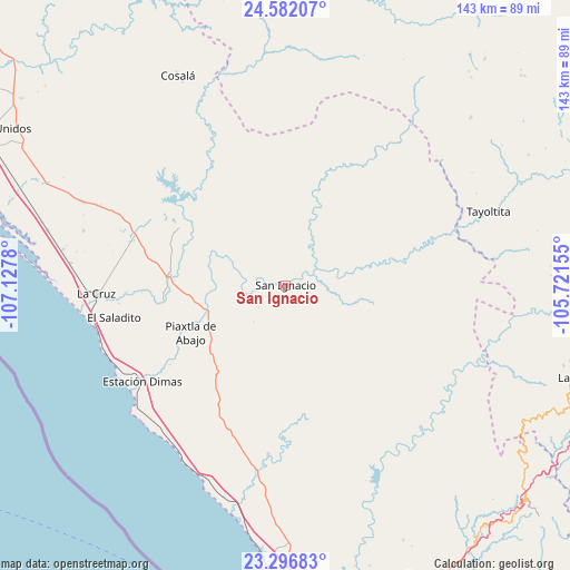 San Ignacio on map