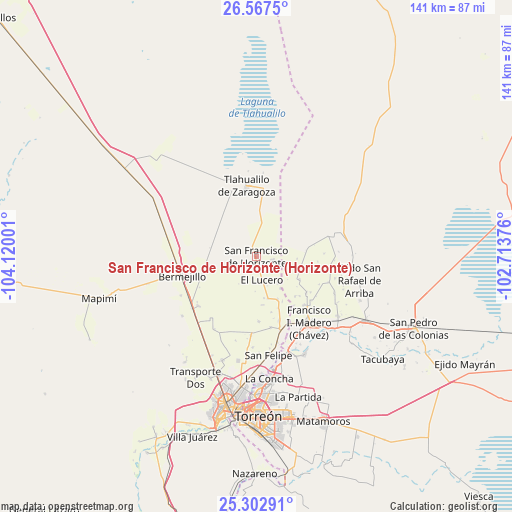 San Francisco de Horizonte (Horizonte) on map
