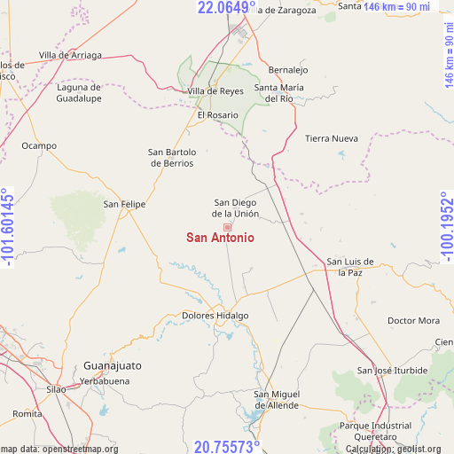 San Antonio on map