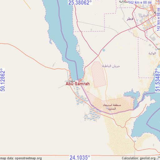Abū Samrah on map