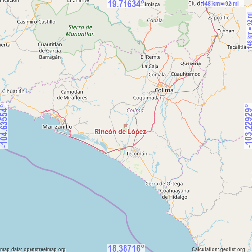Rincón de López on map