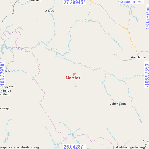 Morelos on map