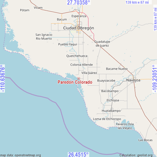 Paredón Colorado on map