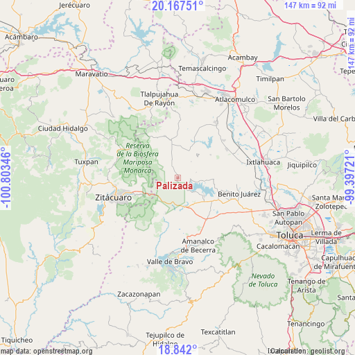 Palizada on map