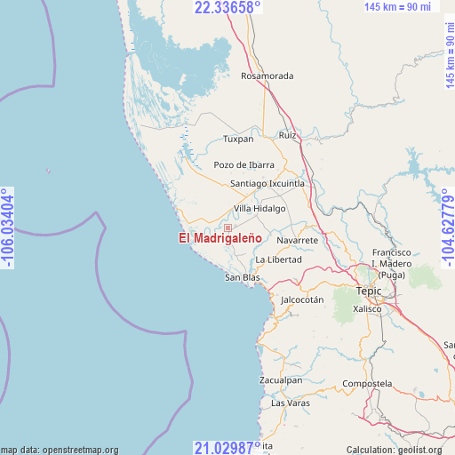 El Madrigaleño on map