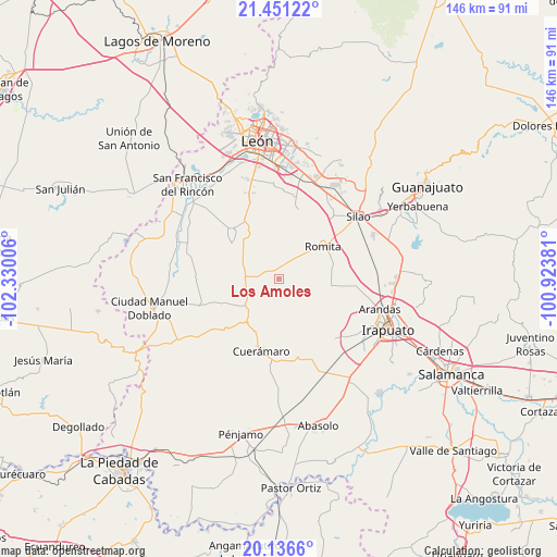 Los Amoles on map