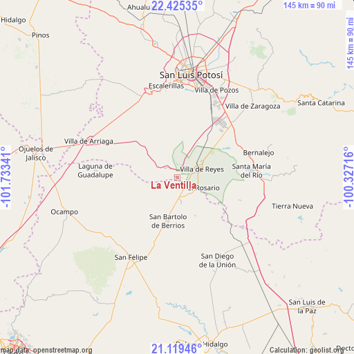 La Ventilla on map