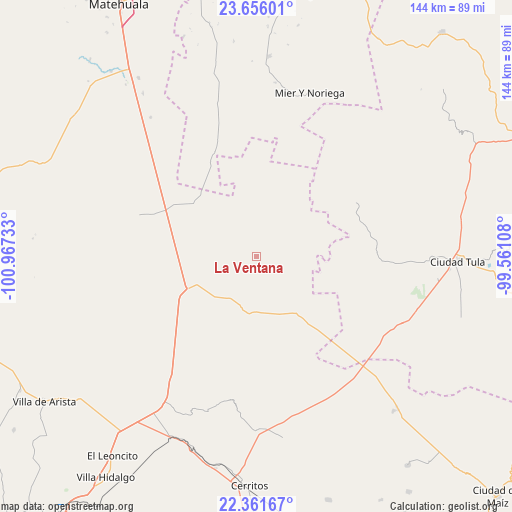 La Ventana on map