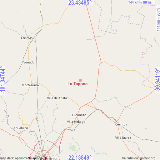 La Tapona on map