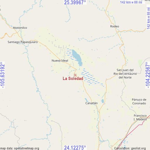 La Soledad on map