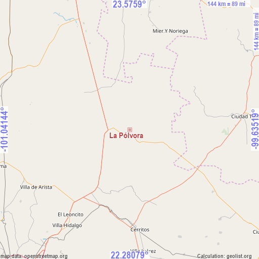 La Pólvora on map