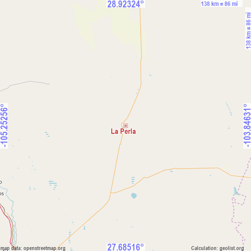 La Perla on map