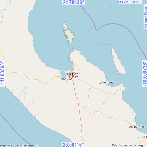 La Paz on map