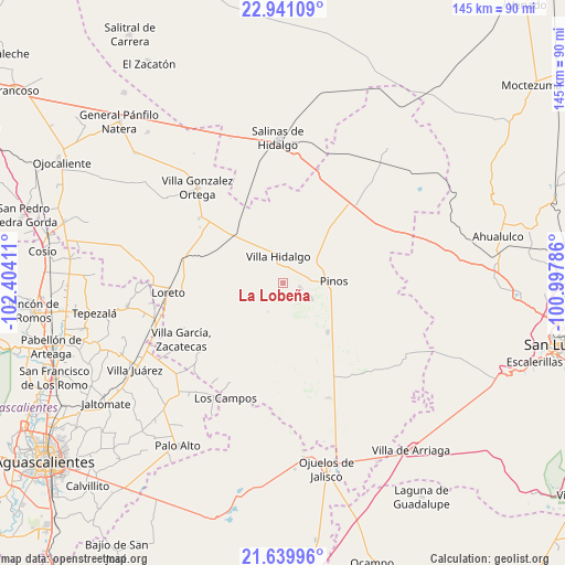 La Lobeña on map