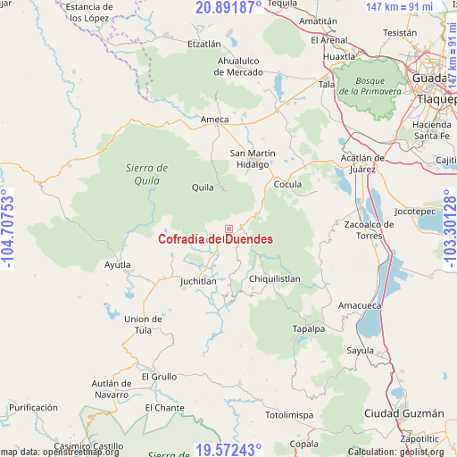 Cofradía de Duendes on map