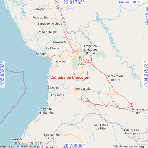 Cofradía de Chocolón on map