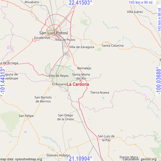 La Cardona on map