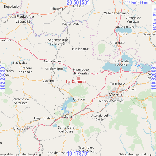La Cañada on map