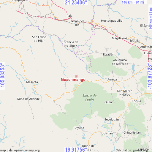 Guachinango on map