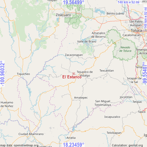 El Estanco on map