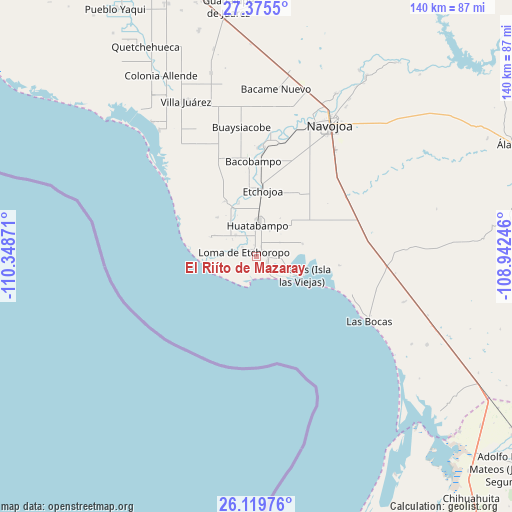 El Riíto de Mazaray on map