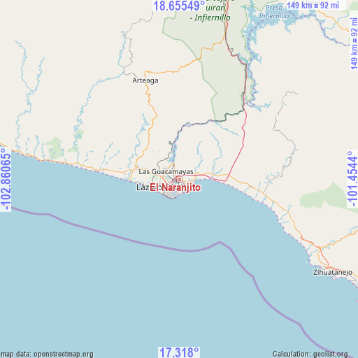 El Naranjito on map