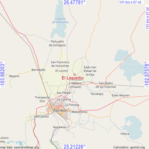 El Lequeitio on map