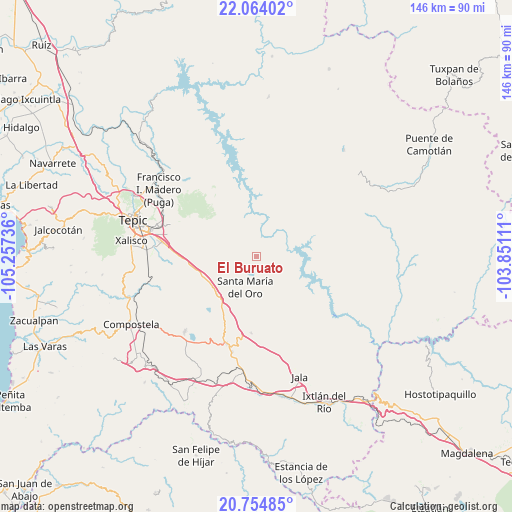 El Buruato on map