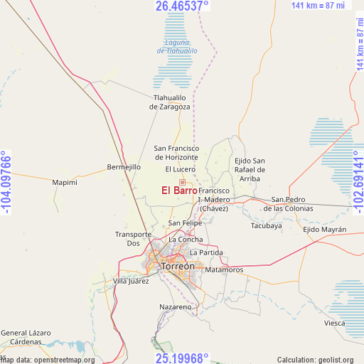 El Barro on map