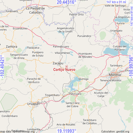 Cortijo Nuevo on map