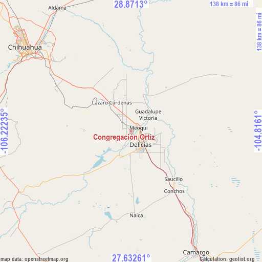 Congregación Ortíz on map