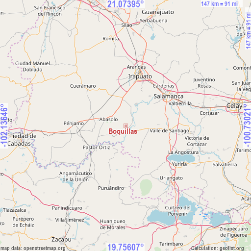 Boquillas on map