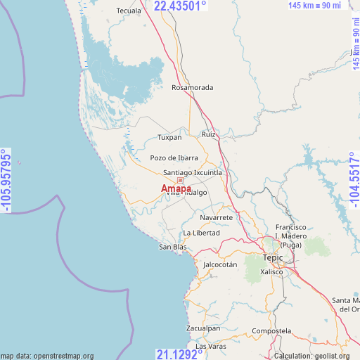 Amapa on map
