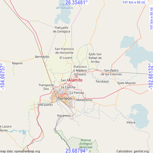 Alamito on map