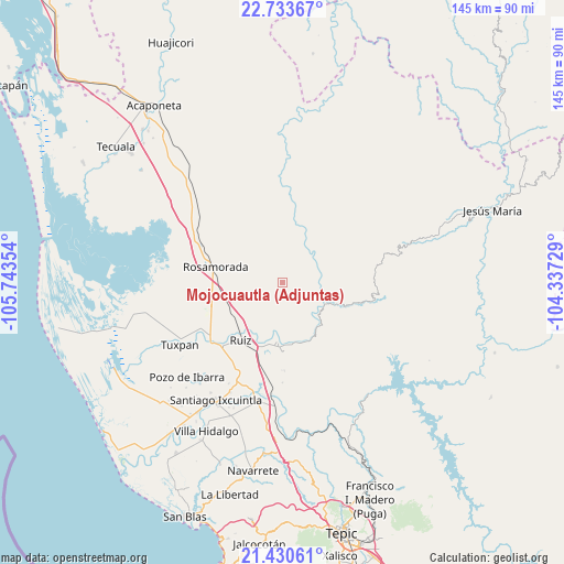 Mojocuautla (Adjuntas) on map