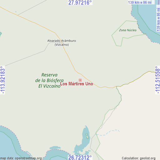 Los Mártires Uno on map