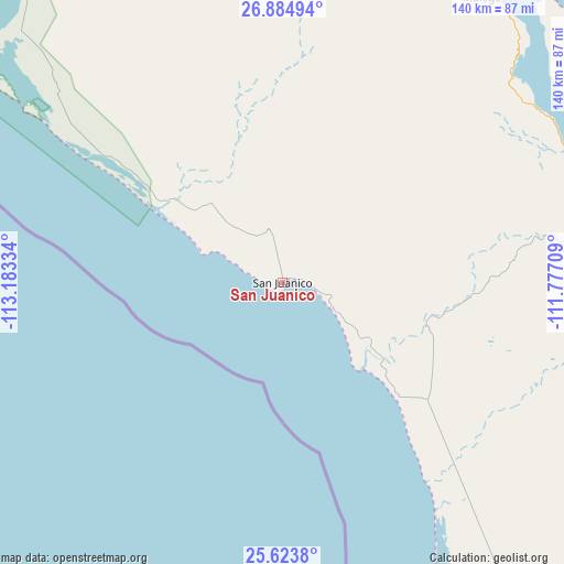 San Juanico on map