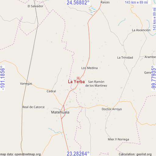 La Yerba on map