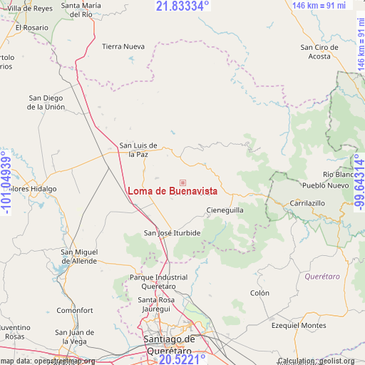 Loma de Buenavista on map